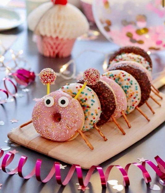 Doughnut Caterpillar Cake